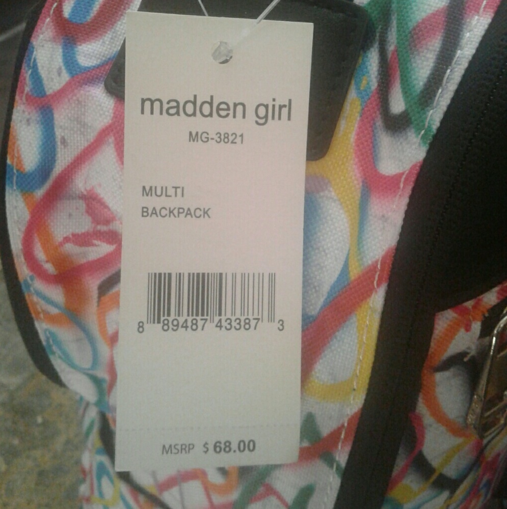 Madden Girl Multi Color Backpack - Picture 4 of 4